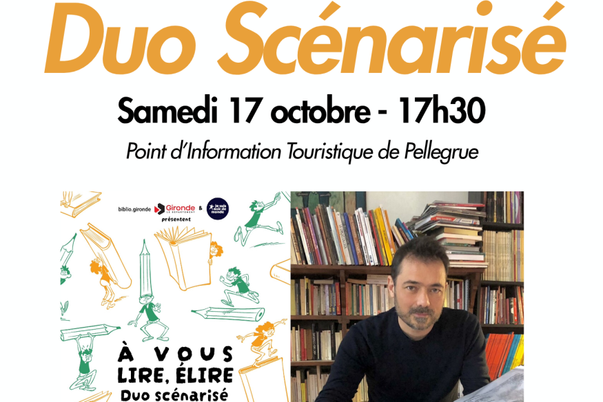 Bast et Sophie Robin en duo scénarisé à la Médiathèque de PELLEGRUE (33)